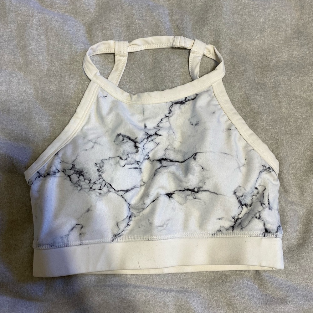 buffbunny marble sports bra
